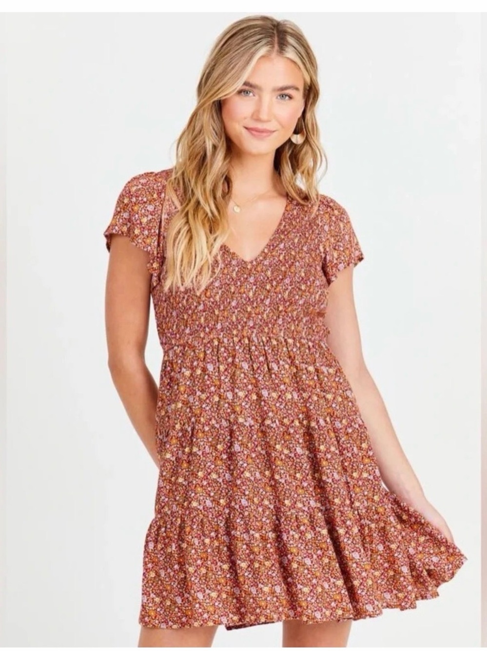 Skylar + Madison Babydoll  Mini Dress